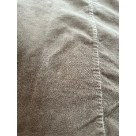 Williams-Sonoma Home Velvet Linen Duvet Cover Full Queen taupe beige brown - Picture 7 of 15